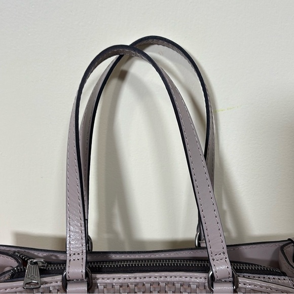 Patricia Nash Leather Ava Medium Woven Tote Stone - Picture 2 of 16